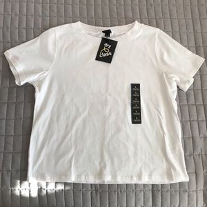 Girls White Crop Top.